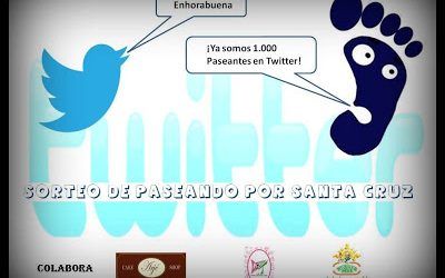 Sorteo de Paseando por Santa Cruz «1000 followers en Twitter»