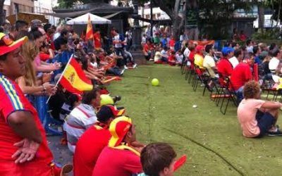 Los partidos de España se podrán ver en pantalla gigante en la Avenida de Anaga