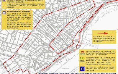 El Maratón de Santa Cruz alterará el tráfico de la ciudad este domingo