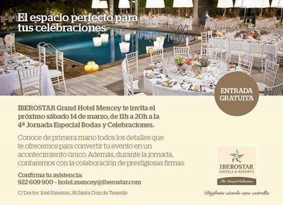 IBEROSTAR Grand hotel Mencey organiza una jornada de puertas abiertas de bodas y celebraciones