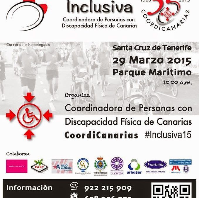 CoordiCanarias organiza una carrera inclusiva para celebrar su 35 aniversario