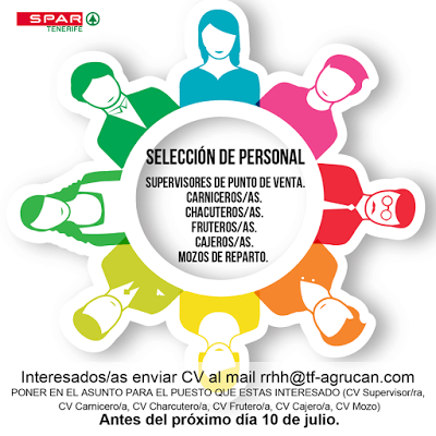 OFERTA DE EMPLEO: Personal para supermercados SPAR