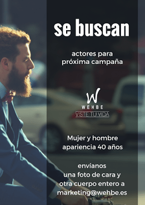 WEHBE busca actores para su próxima campaña