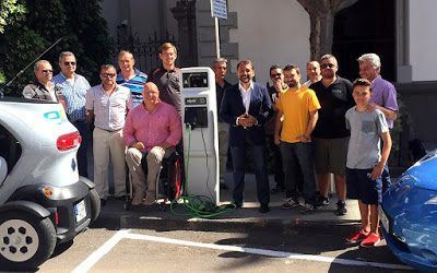Santa Cruz cuenta desde hoy con dos puntos de carga para vehículos eléctricos