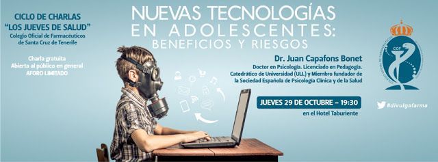 El Colegio de Farmacéuticos organiza una charla sobre las nuevas tecnologías en adolescentes