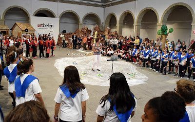 El Centro de Arte La Recova expone un belén realizado con materiales reciclados