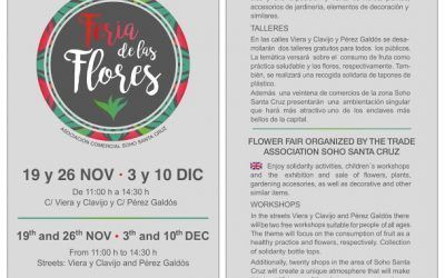 La zona comercial SOHO Santa Cruz alberga mañana una feria de flores