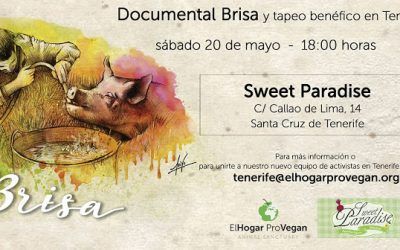 Sweet Paradise organiza la proyección de un documental con tapeo vegano solidario