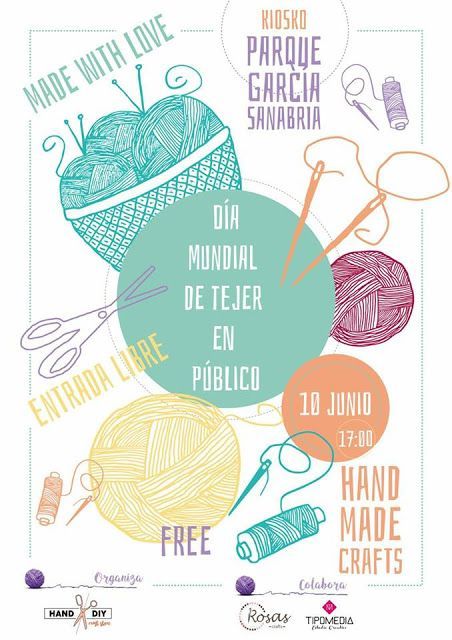 Hand-Diy organiza una quedada para celebrar el Día Internacional de Tejer en Público