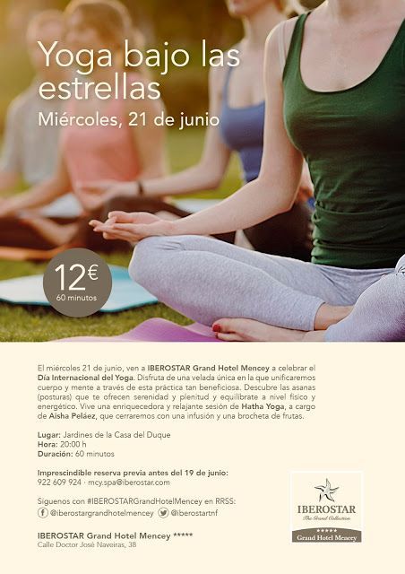 El IBEROSTAR Grand Hotel Mencey celebra el Día Internacional del Yoga con una actividad bajo las estrellas