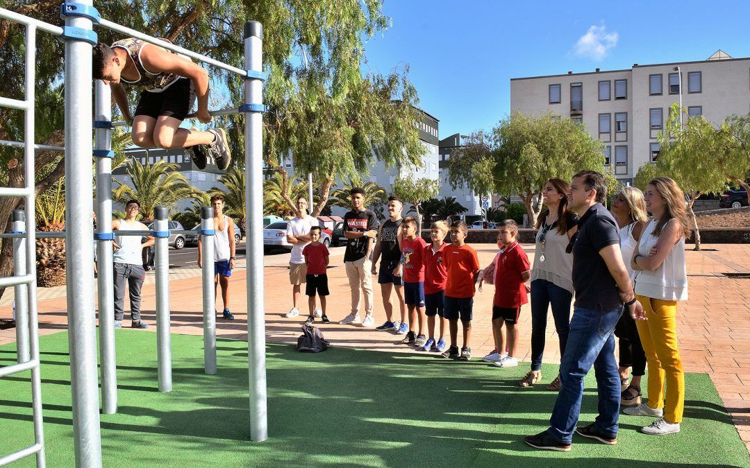 Añaza estrena el tercer circuito de calistenia del municipio