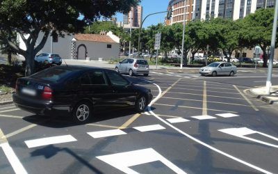 Santa Cruz habilita una nueva rotonda guiada junto al edificio de Hacienda