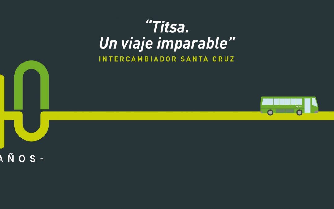 TITSA conmemora sus 40 años con una exposición en el Intercambiador de Guaguas