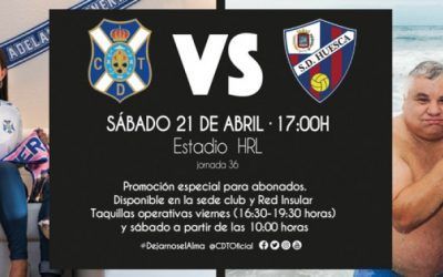 El transcendental CD Tenerife- SD Huesca se integra en el programa de #PlenilunioSC con acciones especiales