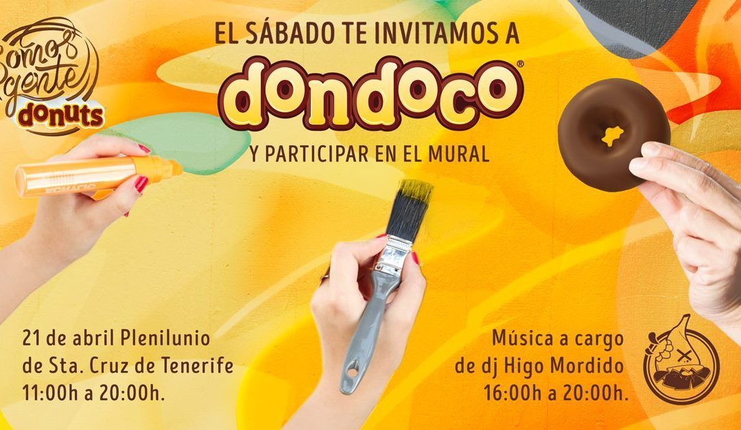 Donuts invita a pintar su stand con degustaciones y sorteos #PlenilunioSC