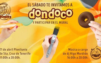 Donuts invita a pintar su stand con degustaciones y sorteos #PlenilunioSC