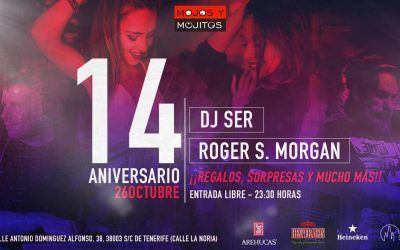 Mojos y Mojitos ya tiene preparada la fiesta de su 14 aniversario