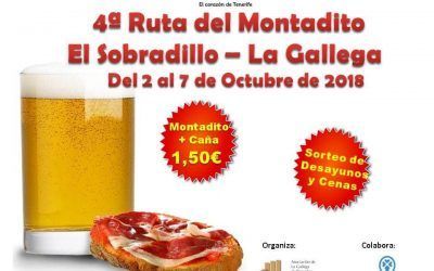 Seis establecimientos participarán en una nueva edición de la ruta de montaditos de La Gallega y El Sobradillo