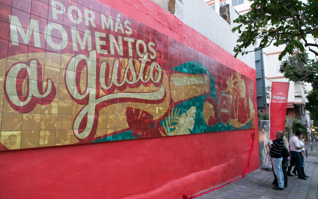 Dorada participa en la rehabilitación de Santa Cruz de Tenerife con la colocación del primer fotomosaico