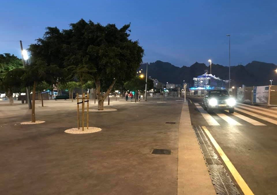 Reabierto a la circulación el carril de superficie a la altura de la plaza de España