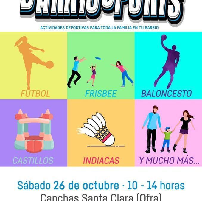 El Ayuntamiento de Santa Cruz lleva a Ofra su tercera edición de BarrioSports