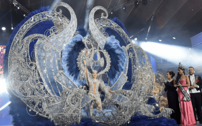 Sara Cruz Teja, Reina del Carnaval de  ‘Los coquetos años 50’ con la fantasía ‘Sentir’ de Sedomir Rodríguez