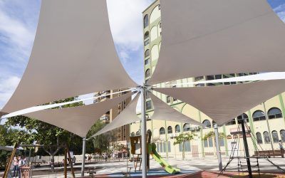 Santa Cruz de Tenerife estrena zonas de sombra en sus parques infantiles