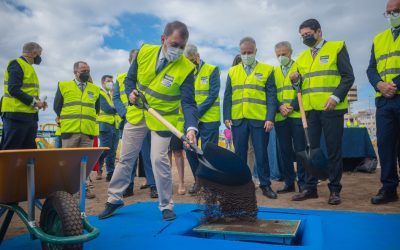 Santa Cruz recupera su relación con el mar con las obras de la playa de Valleseco